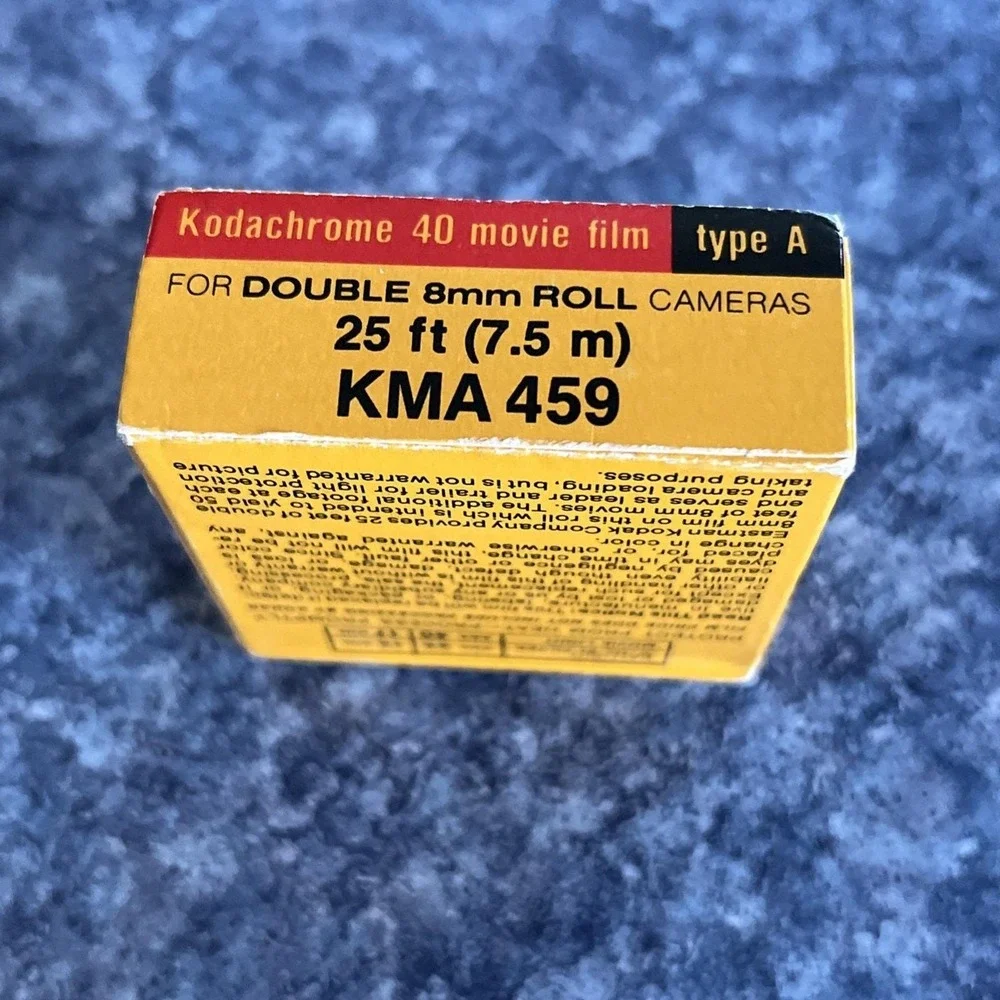 Vintage Kodachrome 40 Movie Film Double 8mm 25ft Roll 02/1979 Kodak Unopened 459